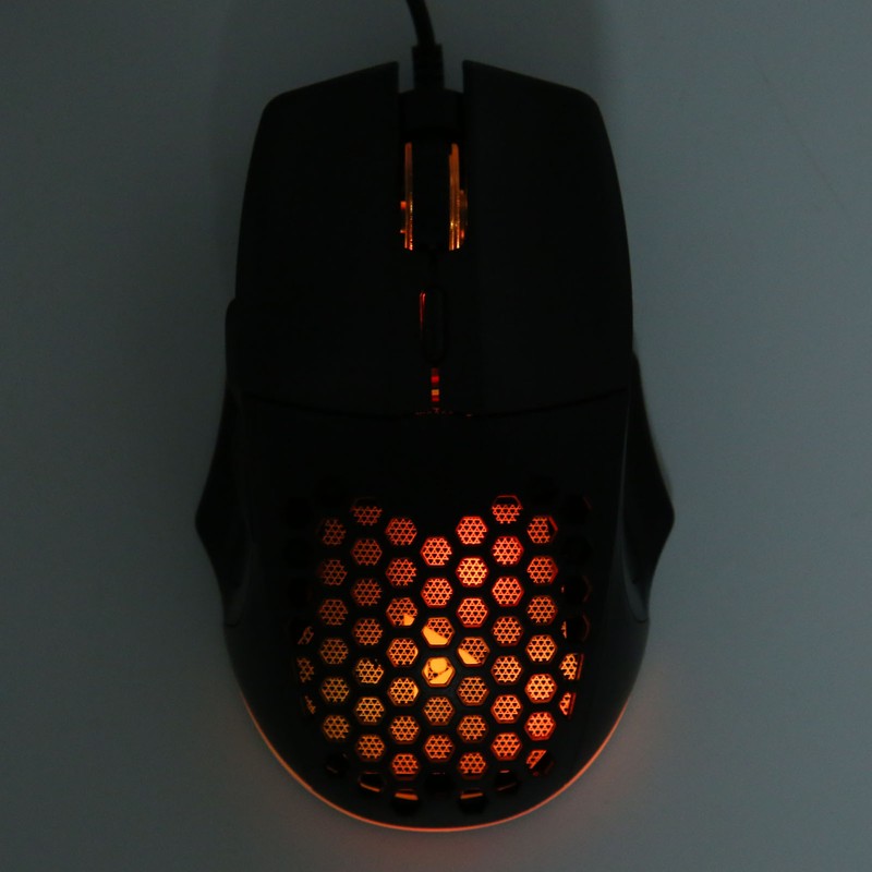 Honeycomb Mouse RGB Wired Gaming Mouse Lightweight Quick Answer RGB