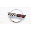 AUTO 2PC 1984-1996 C4 Corvette Chrome Front Nose Hood Rear