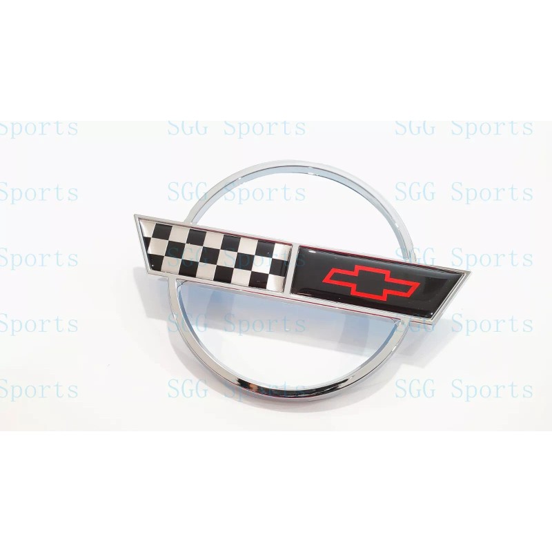 AUTO 2PC 1984-1996 C4 Corvette Chrome Front Nose Hood Rear