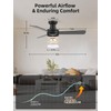 Homlit 42 inch RGB Ceiling Fan with Light, Smart App