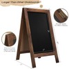 TEAKMAMA Chalkboard Signs 40x20 Standing A Frame Chalk Board Easel