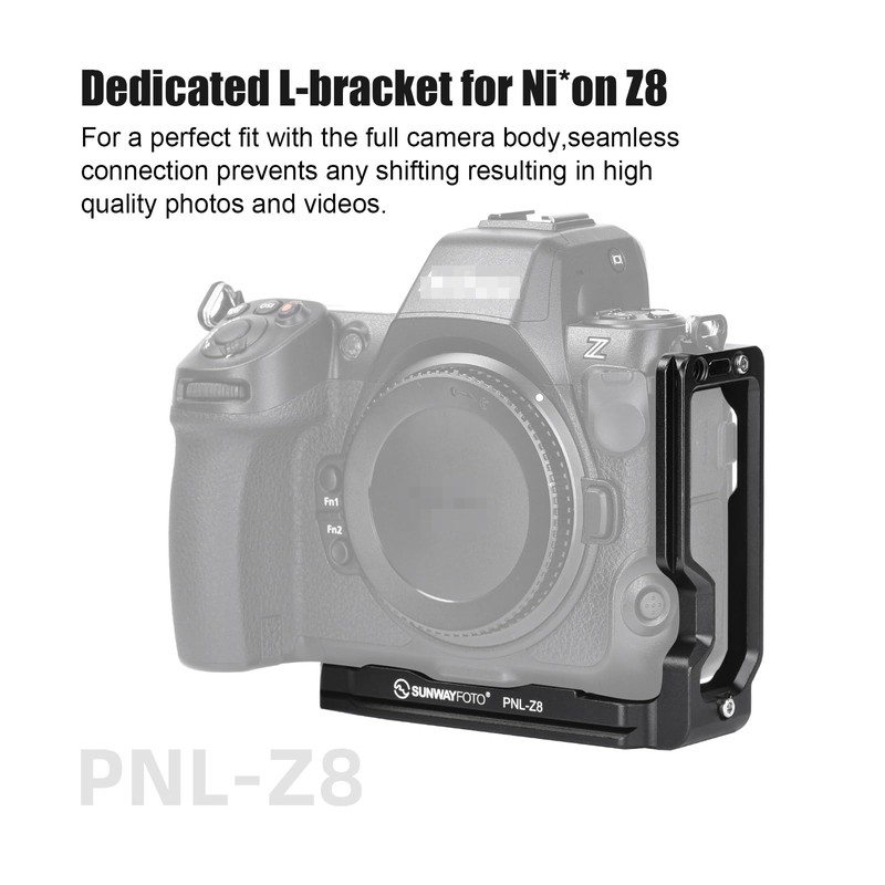 SUNWAYFOTO PNL-Z8 L-bracket for Nik** Z8 DSLR Arca Swiss Quick