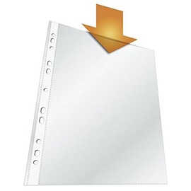 Durable Document Wallets DIN A4 Standard 0.035 mm, Made in Germany, Pack of 40, Transparent, 265219