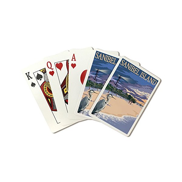 Sanibel Island, Florida - Lighthouse (Playing Card Deck - 52