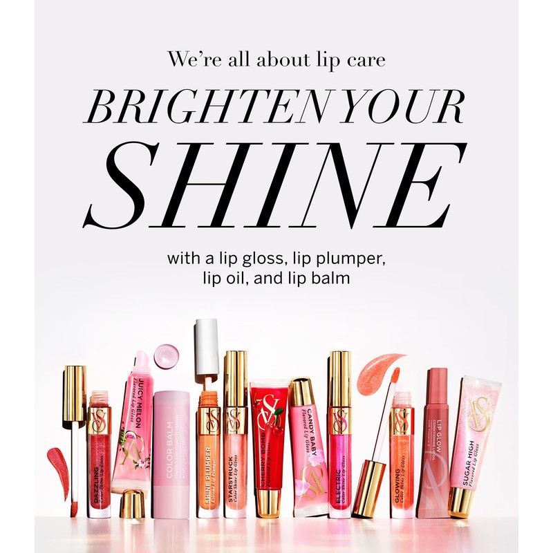 Victoria's Secret 5 Piece Assorted Lip Gloss Gift Set, Flavored