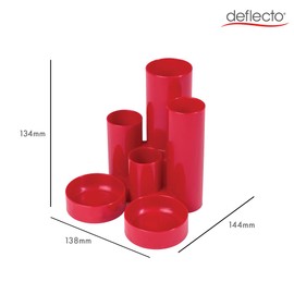Deflecto Value Tidy Tube - Red