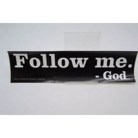Sierra Products Vintage Christian Bumper Sticker Decal Follow Me - God Sierra Religious Y2K 2000