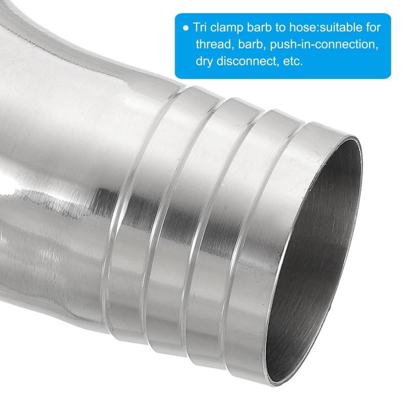 PATIKIL 90 Degree Elbow Hose Barb Fitting, 304 Stainless Steel,