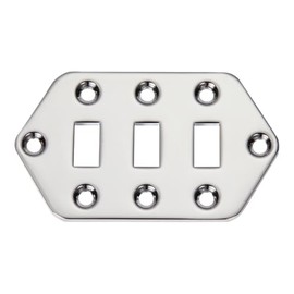 Dopro Electric Guitar Pickup Selector Switch Plate Control Cover Plate for Vintera/Classic Jaguar Guitar Chrome