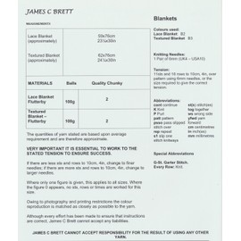 James C Brett Baby Jackets Knitting Pattern (JB172) Size : 36 - 56cm / 14 - 22inches