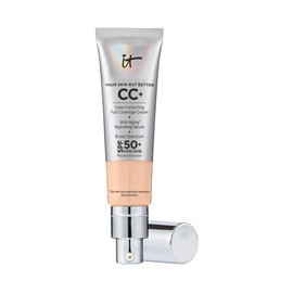 IT Cosmetics Your Skin But Better CC+ Cream, Light Neutral - Color Correcting Cream, Full-Coverage Foundation, Hydrating Serum & SPF 50+ Sunscreen - Natural Finish - 1.08 fl oz