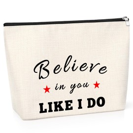 Motivational Gift for Teen Girl Sister Inspirational Gift for Women Makeup Bags for Sister Encouragement Gift for Girl Cosmetic Bag BFF Gift Birthday Graduation Gift for Bestie Friendship Gift