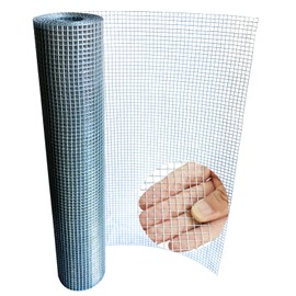 Loveerct Hardware Cloth 1/4 Inch 20in X 20ft, 23 Gauge Hot Dip Galvanized Welded Cage Wire Mesh Roll, Chicken Wire Fence Roll for Snake Fences Handicraft Making Welded Fence Garden & Home