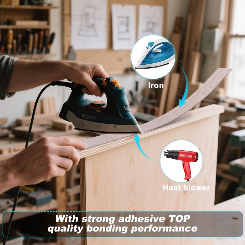 Maple Edge Banding, 3/4 Inch x 50ft Veneer Edge Banding,