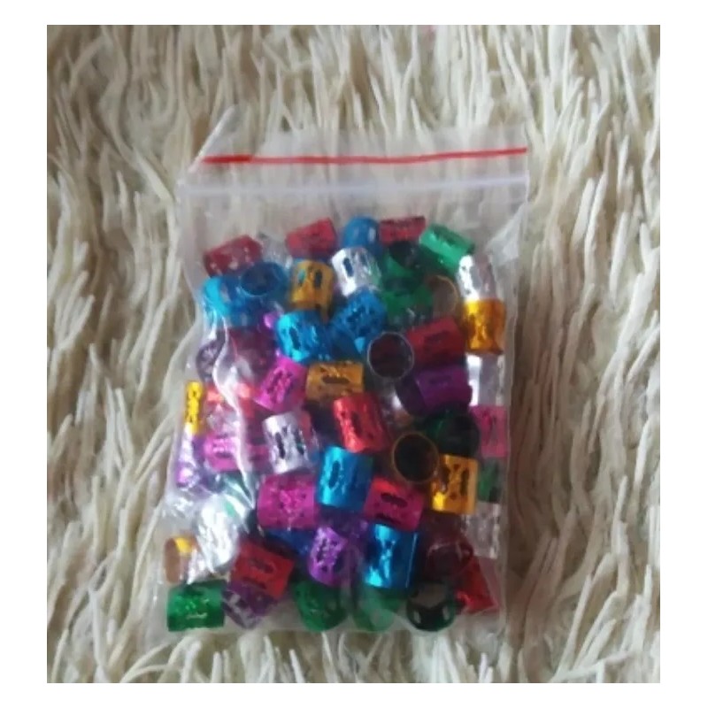 100 Anillos Adorno Trenzas Africanas Y Extensiones Cabello