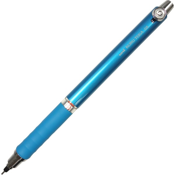 uni Mechanical Pencil, Kuru Toga Rubber Grip Model 0.5mm, Blue