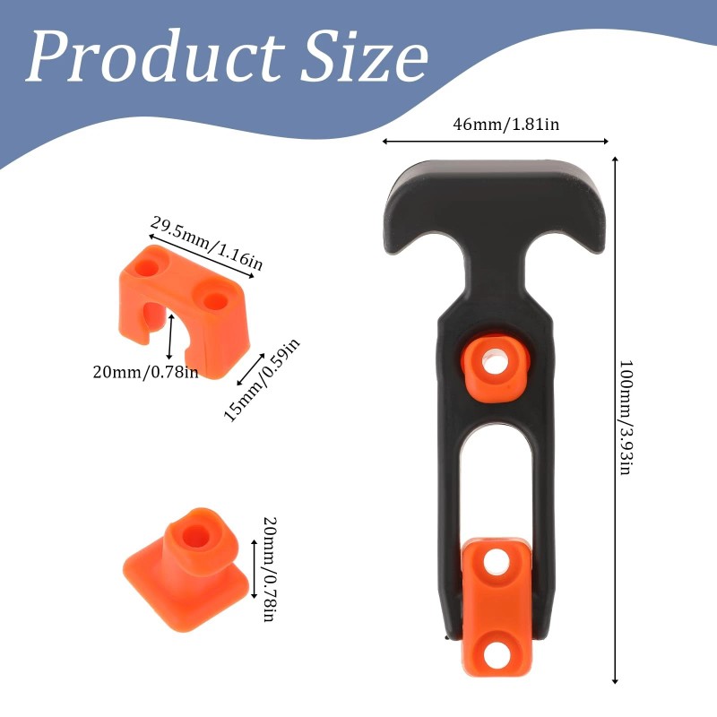 Mozeat Lens 2Pcs Cooler Latch Replacements T-Handle Latch Rubber Draw