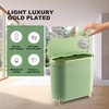 Supteron Bathroom Trash Can with Lid 3.2 Gallon Narrow Trash