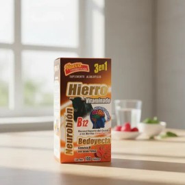 Hierro Vitaminado+bedoyecya+neurobion B12(complejo B) 100tab