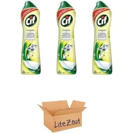 Cif Lemon Cream with Spray, 500ml (3 pack)