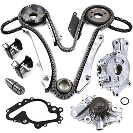 CNS Timing Chain Kit, Primary Tensioner, Water Pump, Oil Pump Compatible with 02-05 CHRYSLER/DODGE 2.7L 167CID, V6 DOHC 24V EER