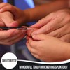 Tweezerette Fine Point + Slant Tweezers Ideal for Removing Splinters,