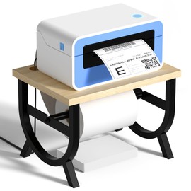 Label Holder for Rolls and Fan-Fold Labels, Thermal Label Holder, Shipping Label Roll Holder for Desktop Thermal Printer, Label Printer Accessory Supplies for Office, Small Business, Home -White