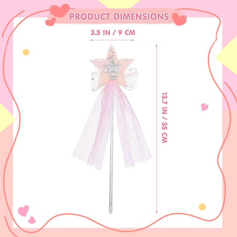 iplusmile 魔法のステッキ 魔法の杖 プリンセス おもちゃ 星型 妖精の杖 お姫様ごっこ 子供用 女の子