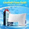 QUTOOL White Cooling Memory Foam Pillow Adjustable Gel Standard Size