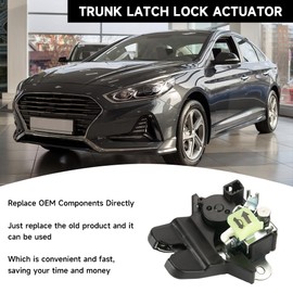 Trunk Latch Lock Actuator Rear Trunk Lid Lock Latch Actuator - Compatible for Hyundai Sonata 2018-2019 for Hyundai Sonata Hybrid 2018-2019 - Replace Part 81230-C1500, 81230C1500