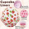 200PCS Cupcake Liners for Baking Strawberry Cupcake Cups Muffin Paper