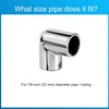 ODYSUNRAL Heavy Duty Boat Handrail Fitting, 2-Way 90 Degree Elbow
