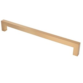 khtumeware 1 Pack 18 Inch Appliance Pull Champagne Bronze Kitchen Square Cabinet Handles Solid Heavy Satin Brass Drawer Pulls Kitchen Cabinet Hardware Kitchen Handle