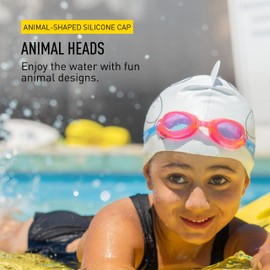 FINIS Animal Head Swim Cap (Polar Bear)
