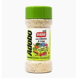 Badia Adobo with Cilantro & Lime 12.75 oz – Zesty Citrus & Herb Seasoning – Latin Flavor Blend with Garlic, Cilantro & Lime