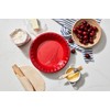 Le Creuset Eiffel Tower Collection Stoneware Pie Dish, 9", Cerise