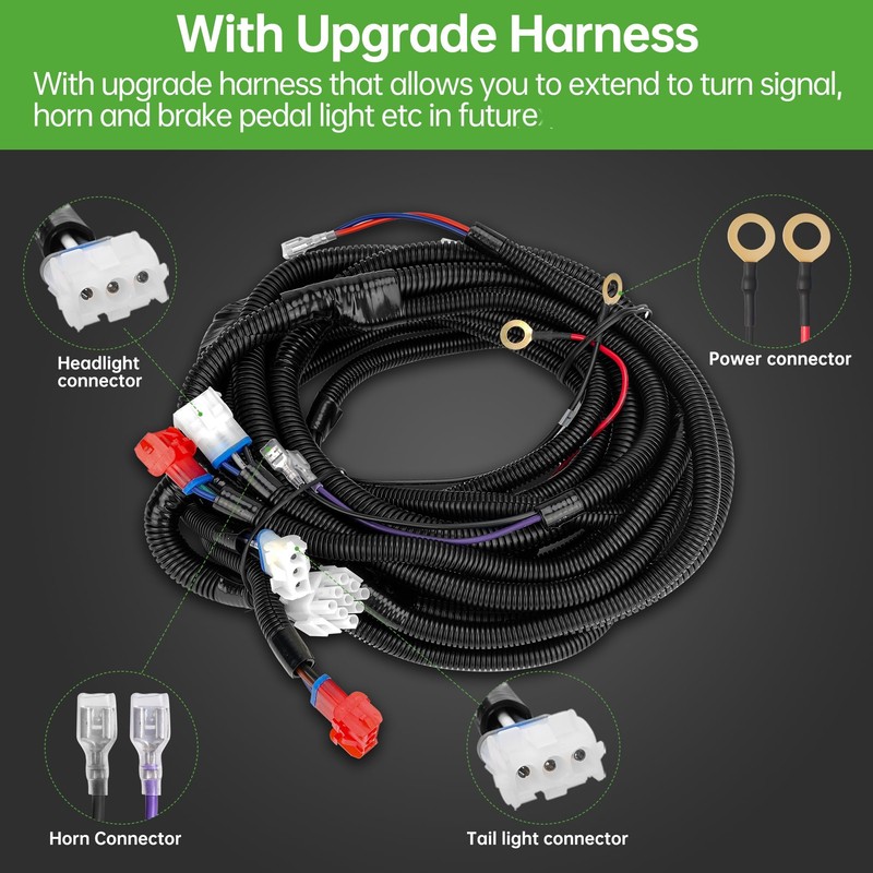 10L0L Club Car DS Headlight Kit - 12V Headlight and