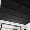 Art3d 12-Pack Square Black Drop Ceiling Tile 2ft x 2ft,