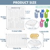 2pcs Paperclip Bookmark Mold, 9-Cavity Silicone White Resin Bookmark Molds