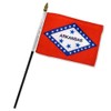 Arkansas 4"x6" Desk Stick Flag (No Base) (1 Flag)