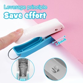 UCEC Heart Hole Punch Single Small Hole Puncher, 1/4in Mini Hole Punch Handheld Hole Paper Punch Puncher for Craft Paper Tags Clothing Ticket DIY Scrapbook Tool