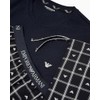 EMPORIO ARMANI Man Yarn Dyed Woven Short Pajamas Blue XL