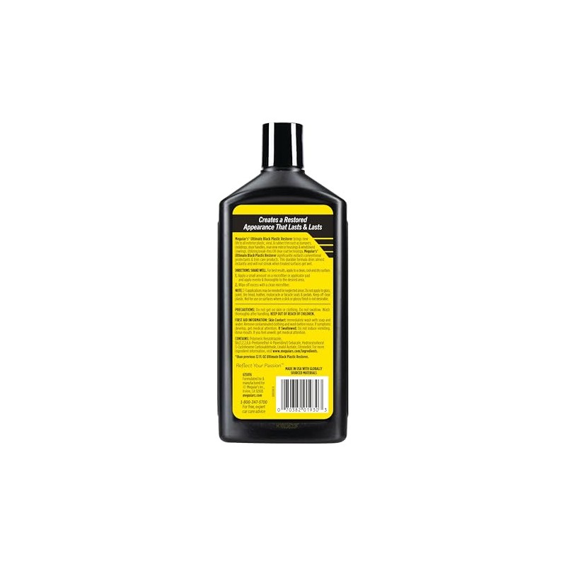Meguiar's Restaurador de Plástico Negro G15816, 473 ml