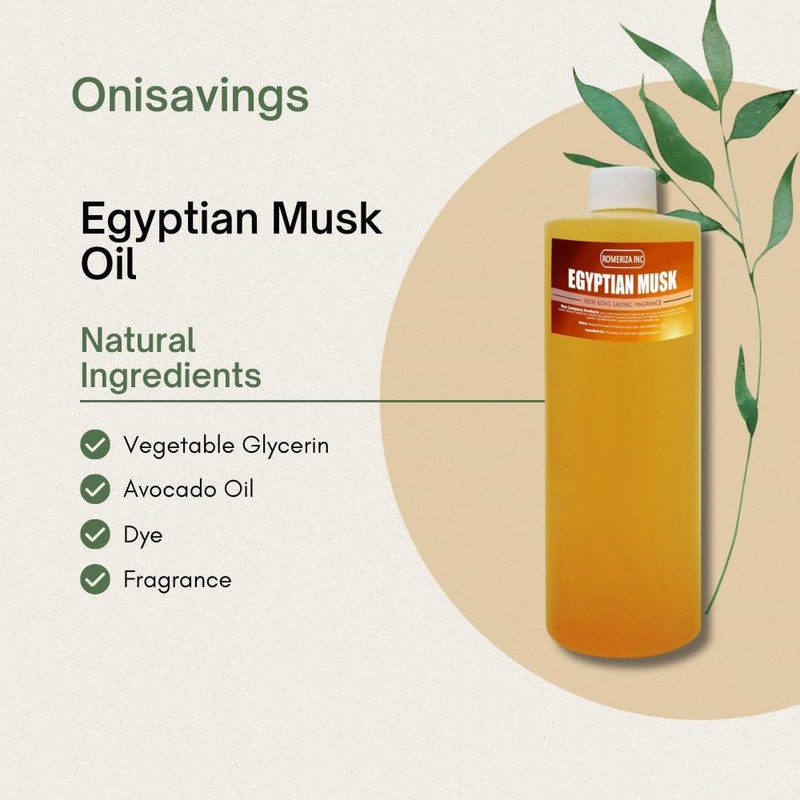 Egyptian Musk Fragrance Oil Ideal for DIY Soap Making, Diffusers,