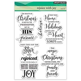 Penny Black Clear Stamp Set, 30-384,Rejoice with Joy