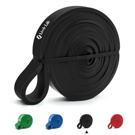 Lively Life Resistance Bands Pull Up, Heavy Fitness Exercise Bands Mobility Bands for CrossFit, Powerlifting, Assisted Pull Ups, Stretching Strength, Weight Training and Yoga Black [1 PACK]