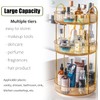 GROWSUN Spinning Makeup Organizer for Vanity 3 Tier 360 Rotating