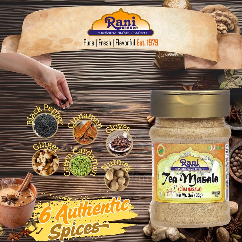 Rani Tea (Chai) Masala Indian Spice Blend 3oz (85g) PET