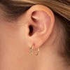 Follome Paperclip Earrings for Women 18K Gold Chain Link Hoop