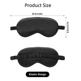 ZatRuiZE Silk Sleep Mask, 2 Pcs 100% Real Natural Pure Silk Eye Mask, 100% Blackout, Eye Sleeping Mask, Eye Sleep Shade Cover for Travel Reduces Puffy Eyes